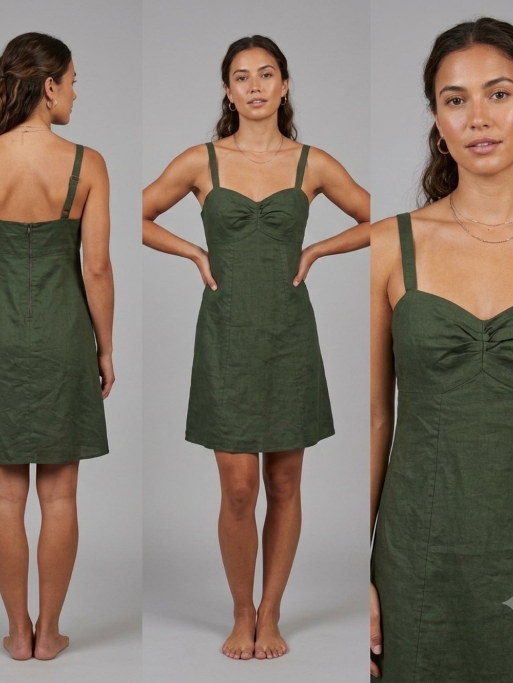 Patagonia Green Hemp Organic Cotton Sleeveless Mini Summer Dress Women’s US 6